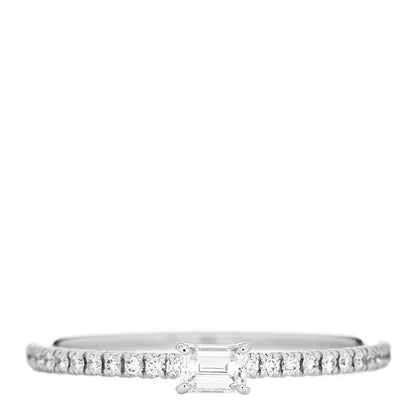 Cartier 18K White Gold Diamond Etincelle De Cartier Engagement Ring 58 8.5 1 of 5