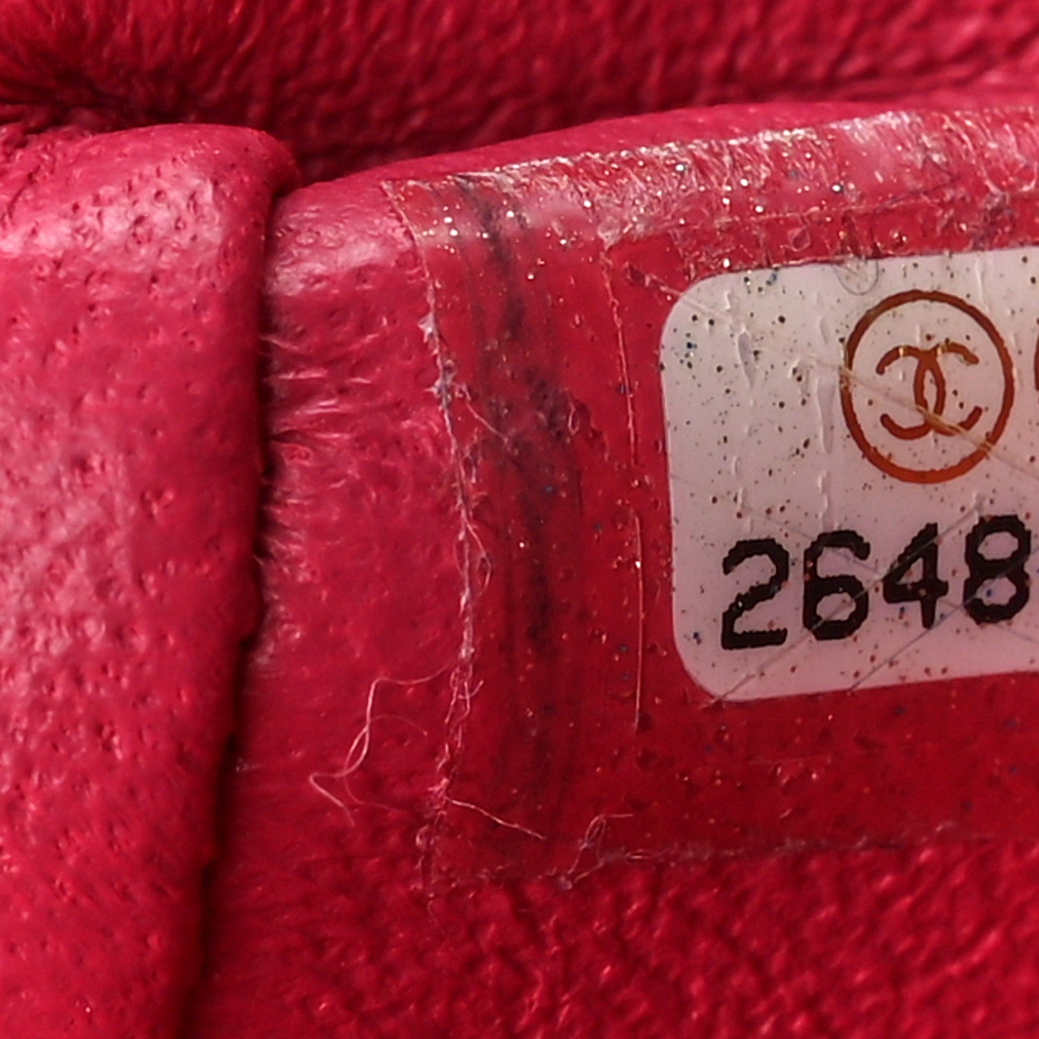 Chanel Caviar Quilted Mini Square Flap Red 8 of 11