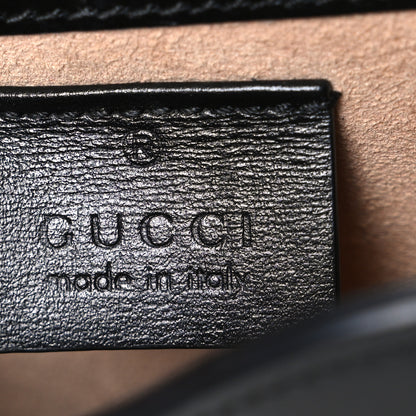 Gucci Boarded Plutone Calfskin Mini Horsebit 1955 Crossbody Bag Black 6 of 10