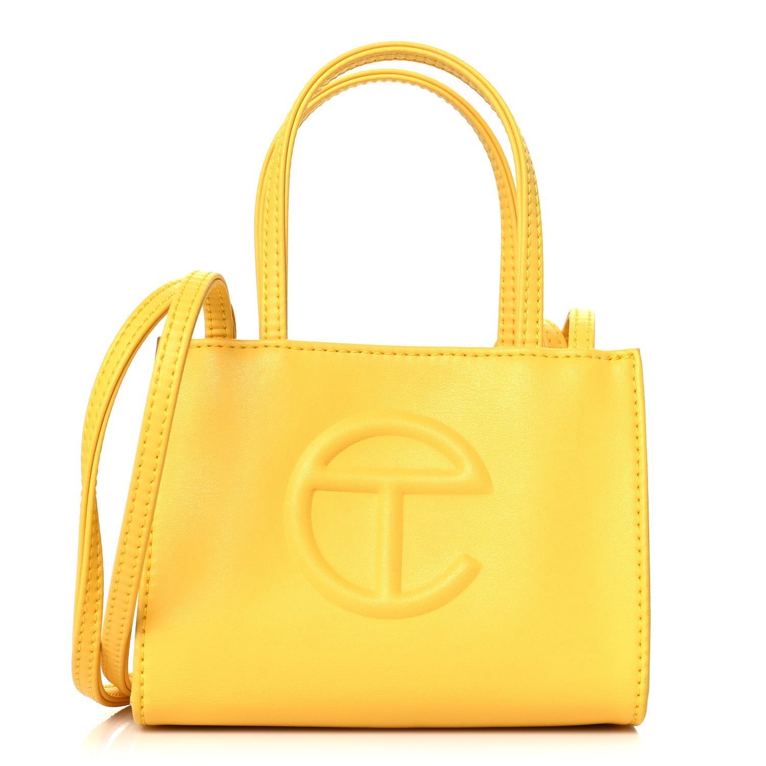 Telfar Vegan Leather Small Shopping Bag Margarine 1 of 8