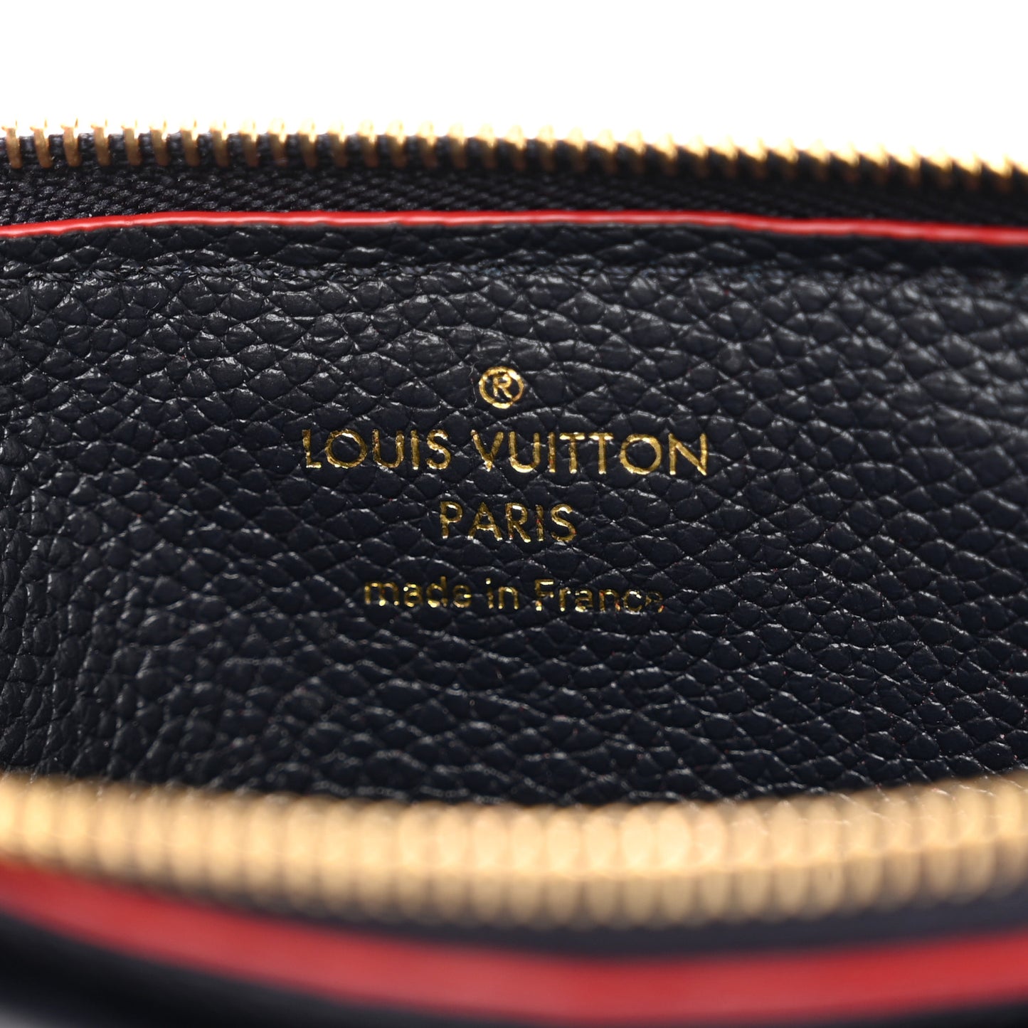 Empreinte Recto Verso Card Holder Marine Rouge