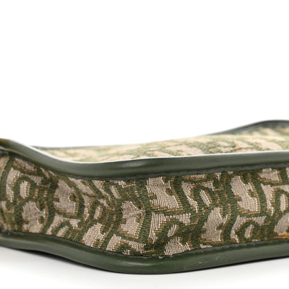 Christian Dior Oblique Diorquake Clutch Green 7 of 12