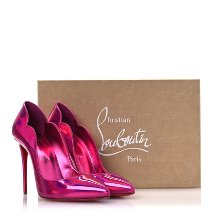 Christian Louboutin Metallic Patent Psychic Hot Chick 100 Pumps 39 Fuxia 13 of 13