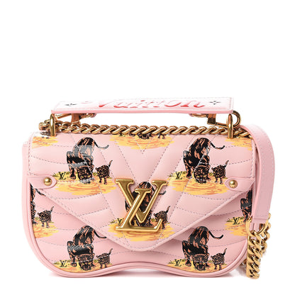 Louis Vuitton Calfskin Leopard Print New Wave Chain PM Light Pink 1 of 9