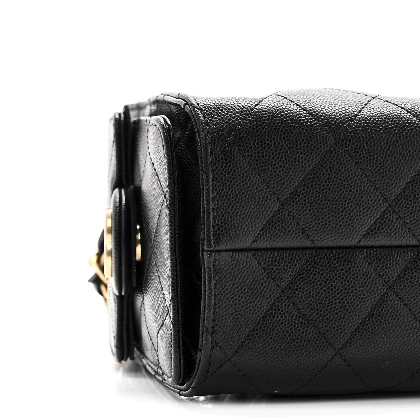 Caviar Quilted Mini Chanel 25 Handbag Black
