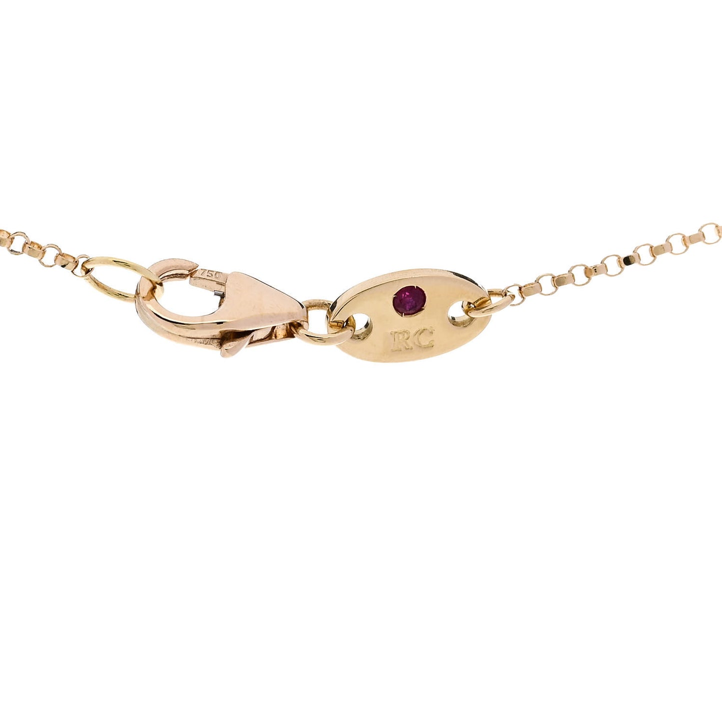 18K Yellow Gold Diamond By the Inch Five Station Flower Necklace