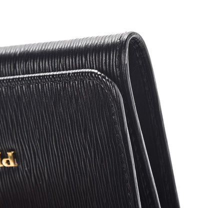Prada Vitello Move Trifold Wallet Nero Black 7 of 10