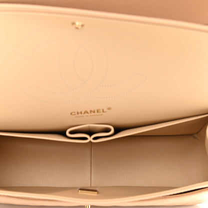 Chanel Caviar Quilted Jumbo Double Flap Beige 5 of 10