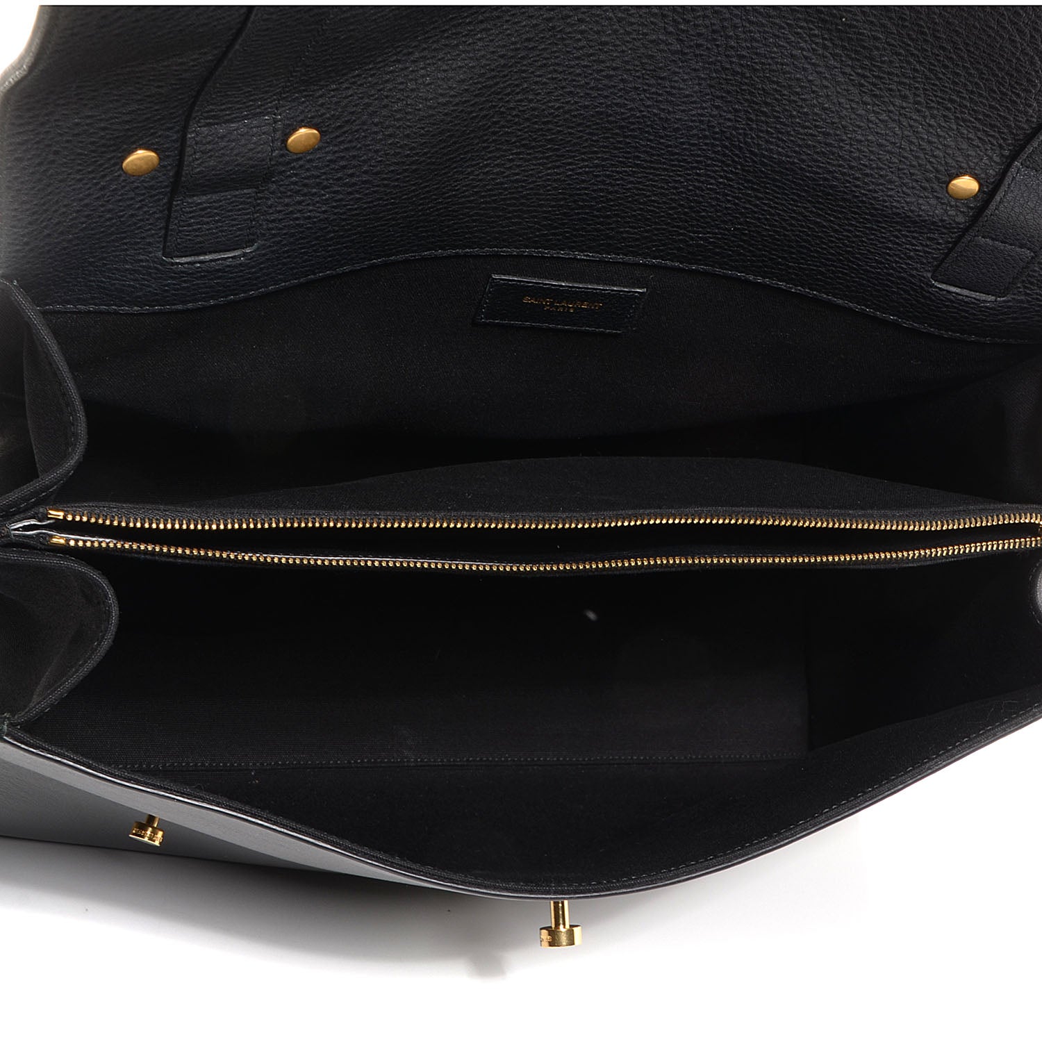 Saint Laurent Calfskin Large Muse Two Black 5 of 9