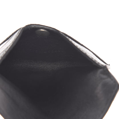 Alexander McQueen Calfskin Lizard Embossed Skull Envelope Card Holder Black 5 of 7