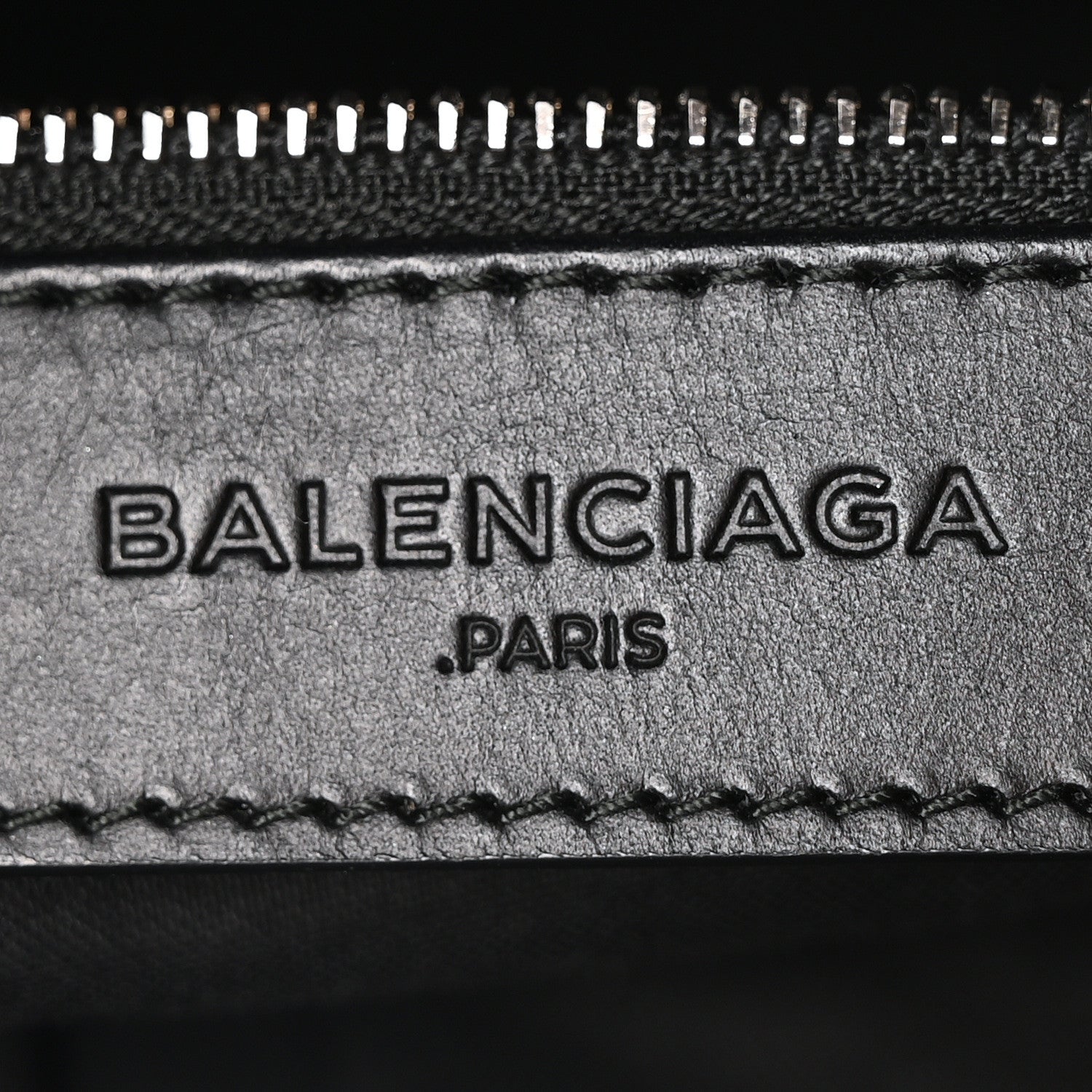 Balenciaga Calfskin Twill Classic Hardware Perforated City Black White 7 of 11