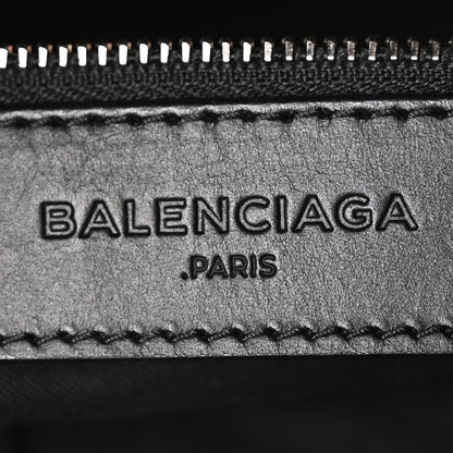 Balenciaga Calfskin Twill Classic Hardware Perforated City Black White 7 of 11
