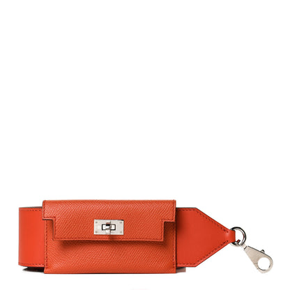 Hermes Swift Epsom Pocket Kelly Shoulder Strap Orange 1 of 6