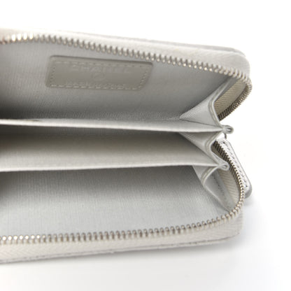 Chanel Metallic Lambskin Star Embossed Coin Purse Light Silver 5 of 8