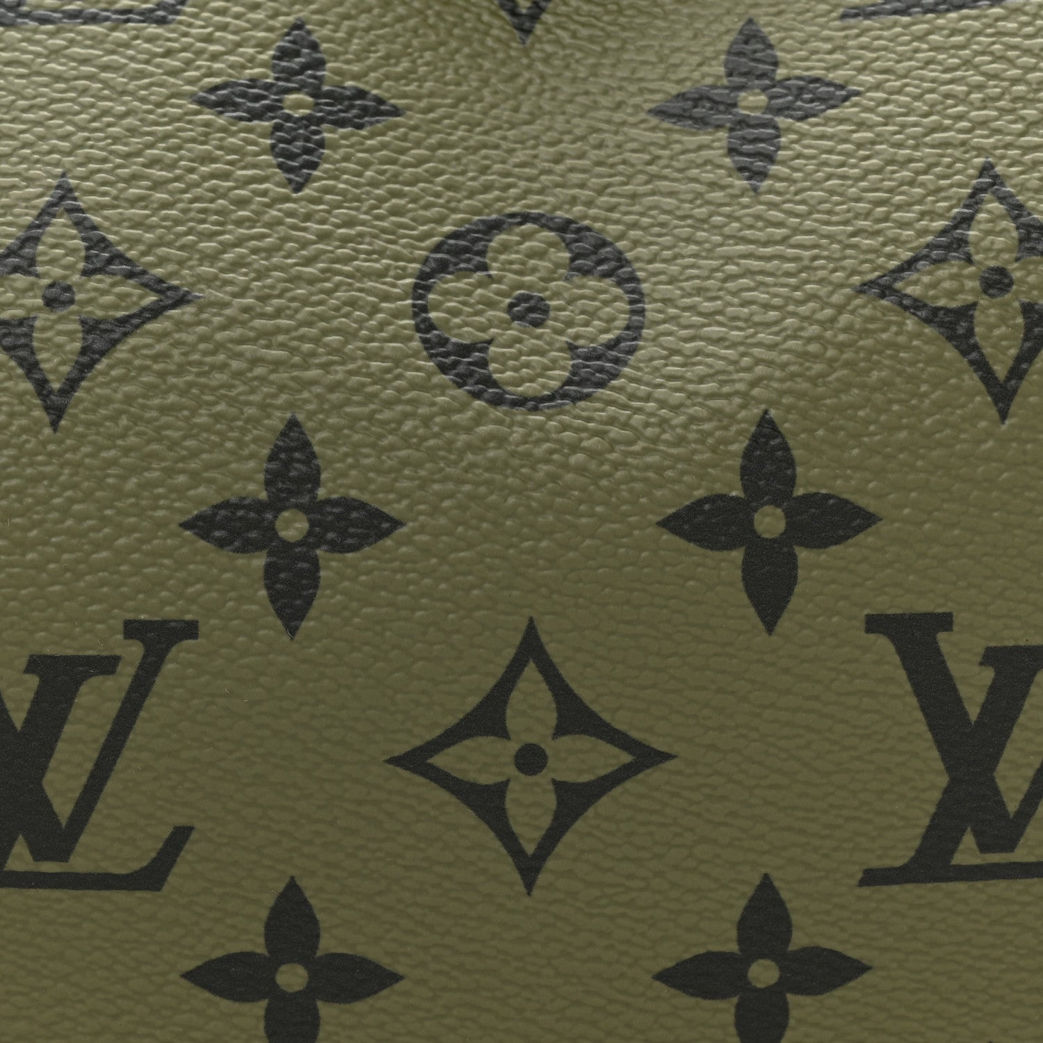 Louis Vuitton Monogram Hamac Bag Khaki Green Vermillion Red 7 of 9