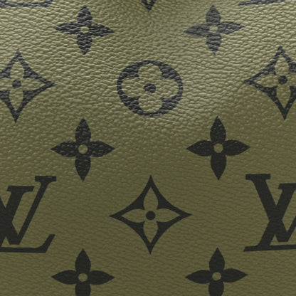 Louis Vuitton Monogram Hamac Bag Khaki Green Vermillion Red 7 of 9