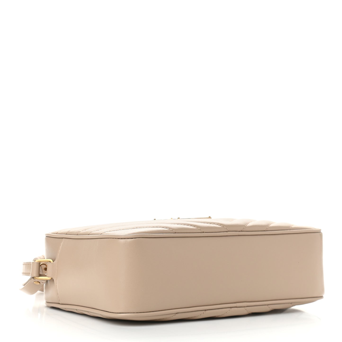 Calfskin Matelasse Monogram Lou Camera Bag Dark Beige