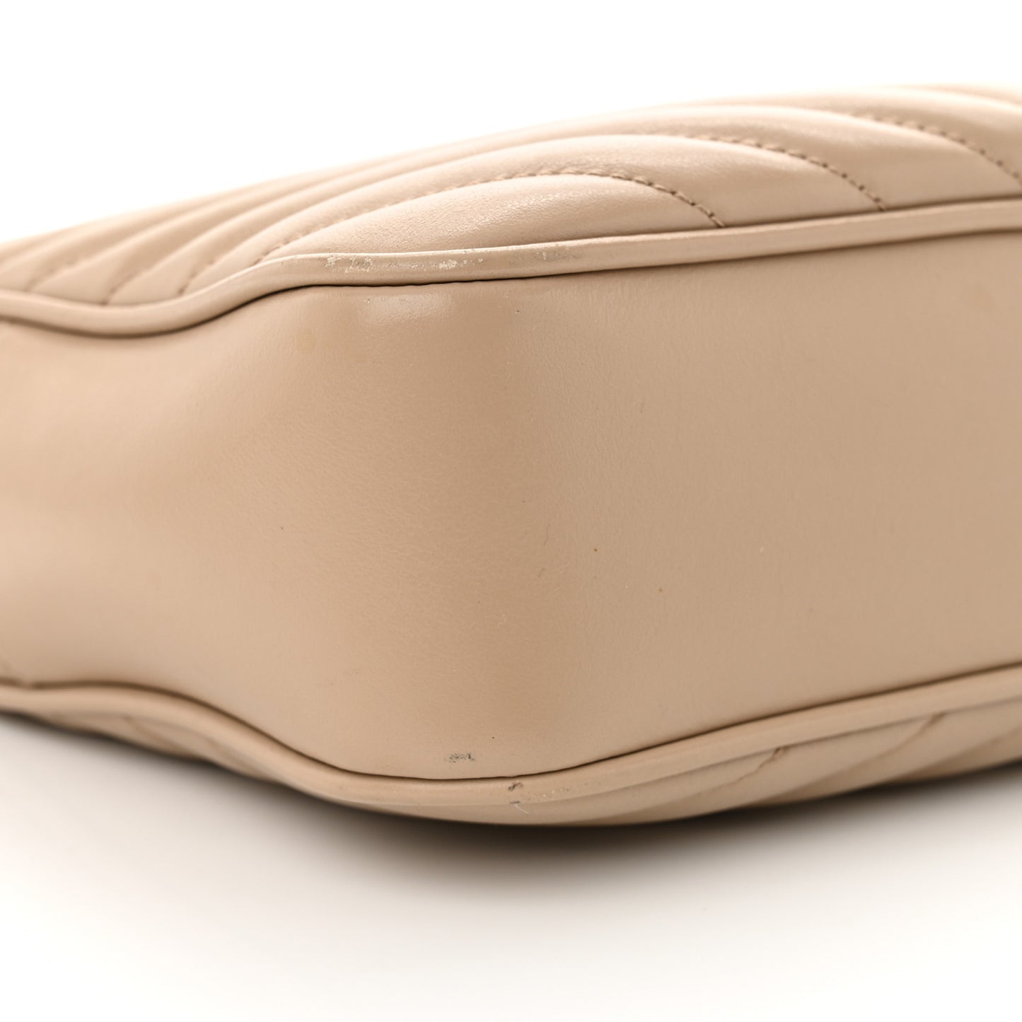 Calfskin Matelasse Monogram Lou Camera Bag Dark Beige