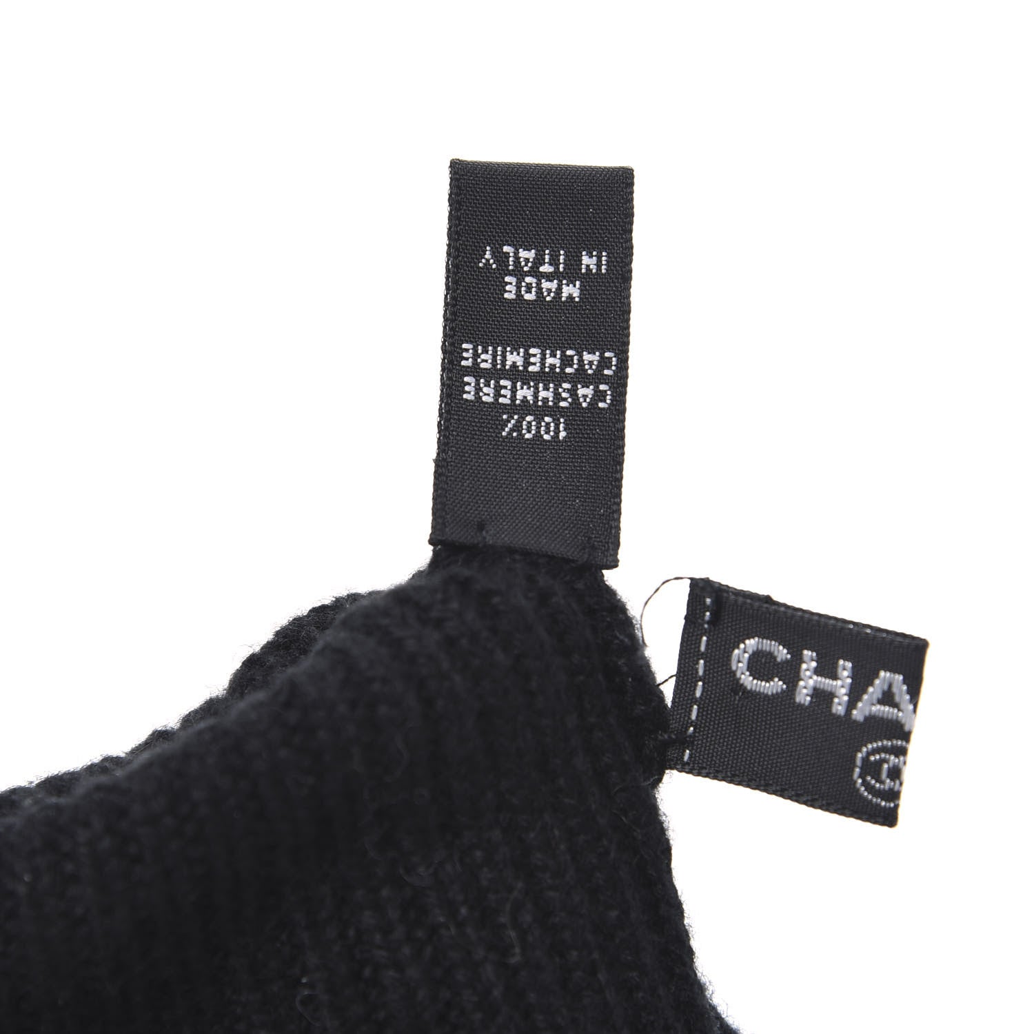 Chanel Cashmere Chain CC Gloves Black 3 of 4