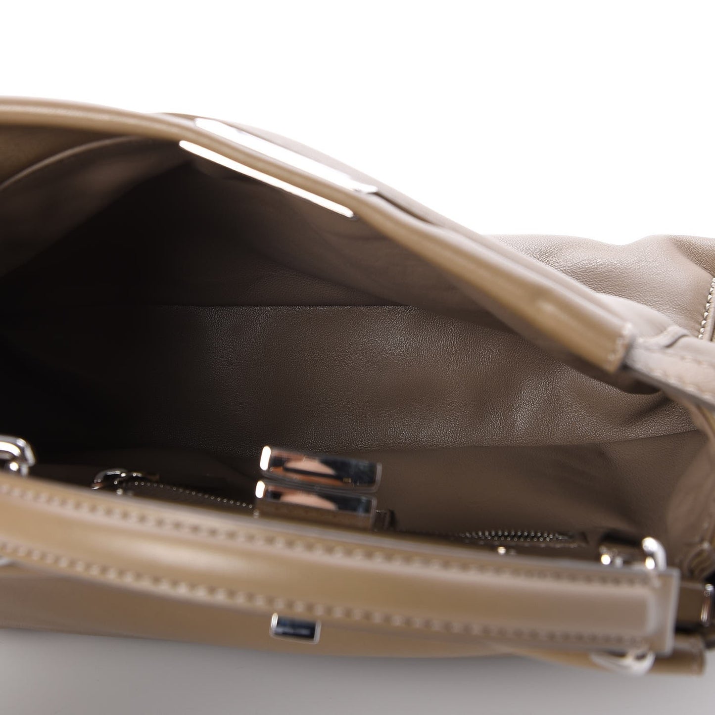 Nappa Mini Peekaboo Iconic Satchel Tortora