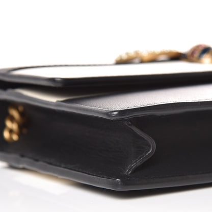 Gucci Calfskin Queen Margaret Chain Wallet Mystic White Black 7 of 8