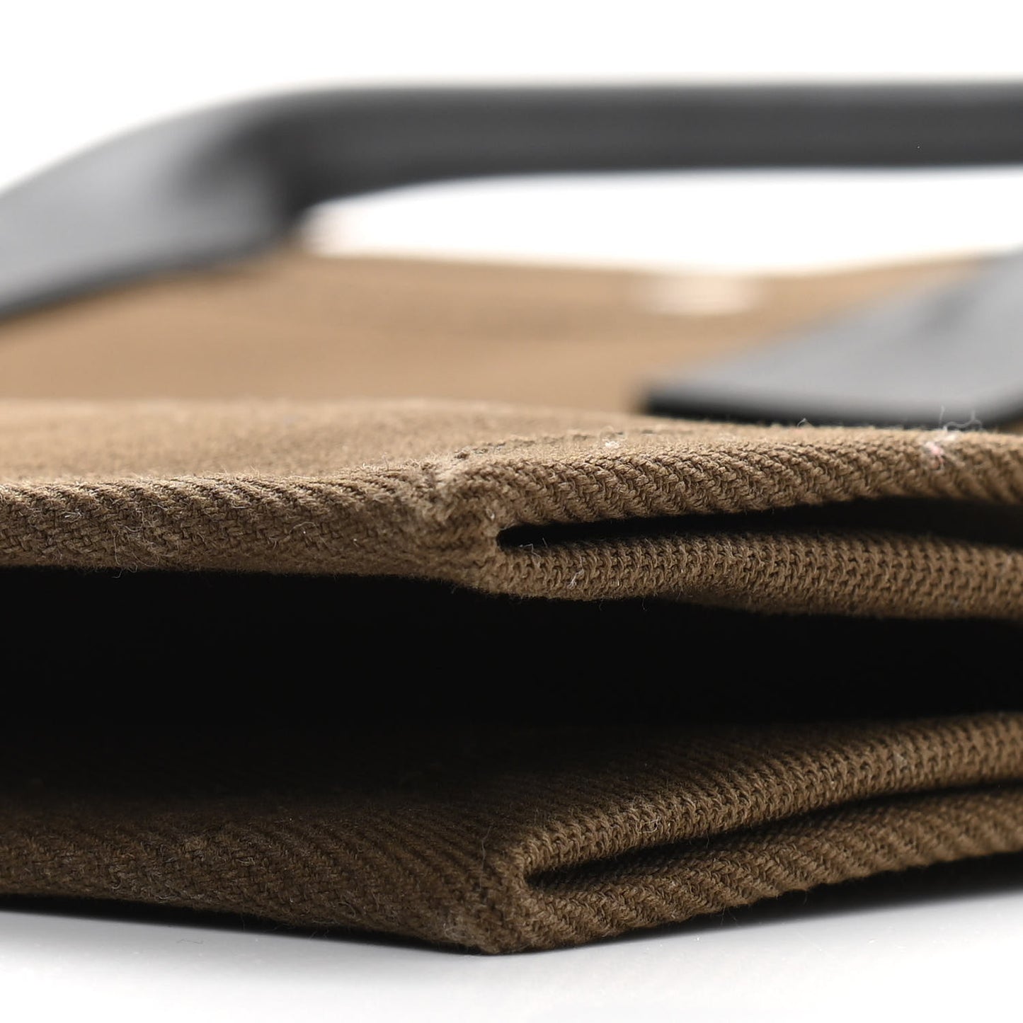 Linen Calfskin Rive Gauche Tote Khaki