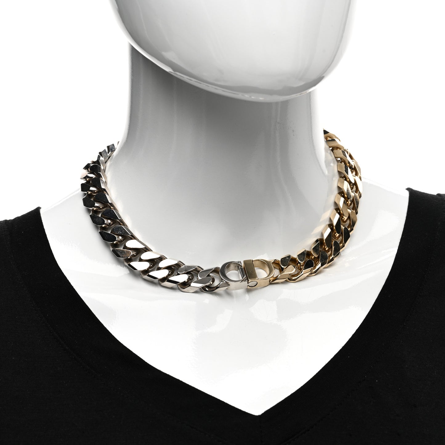 Metal Danseuse Etoile Chain Choker Necklace Gold Silver