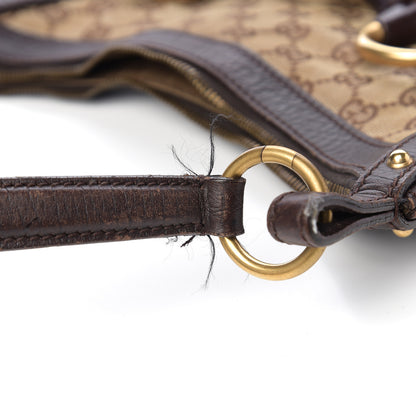 Gucci Monogram Horsebit Hobo Brown 8 of 12