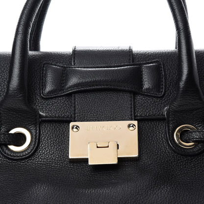 Jimmy Choo Calfskin Large Rosalie Satchel Black 21 of 21
