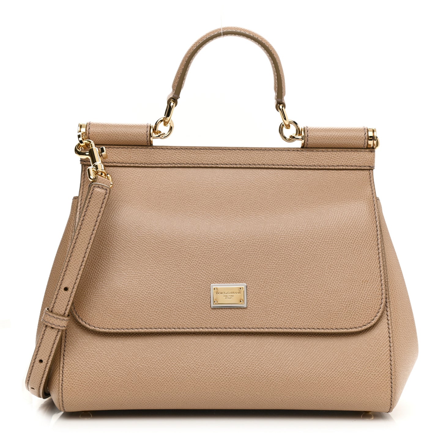 Dauphine Medium Miss Sicily Satchel Tortora Sand
