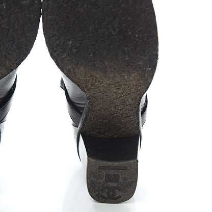 Chanel Lambskin CC Buckle Short Boots 36.5 Black 11 of 11