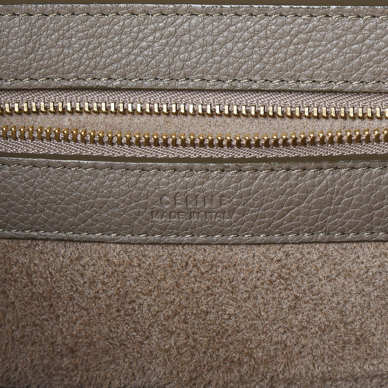 Celine Soft Grained Calfskin Medium Belt Cabas Phantom Souris 8 of 9