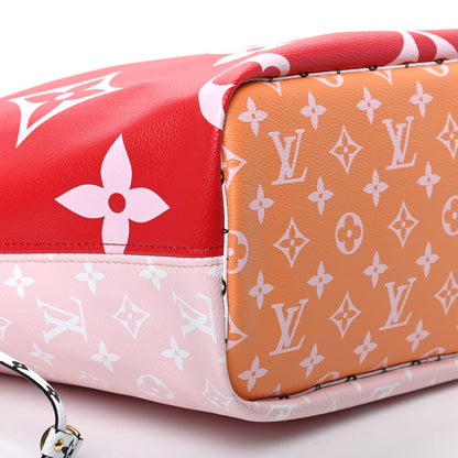 Louis Vuitton Monogram Giant Neverfull MM Rouge 6 of 8