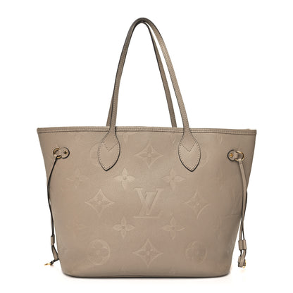 Louis Vuitton Empreinte Monogram Giant Neverfull MM Tourterelle 1 of 10