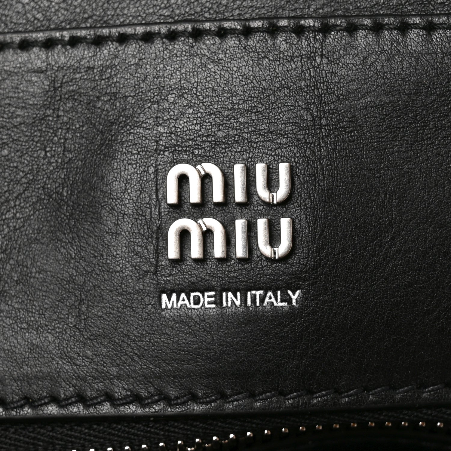 Miu Miu Nappa Medium Vivant Bag Black 6 of 9
