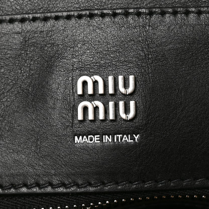 Miu Miu Nappa Medium Vivant Bag Black 6 of 9