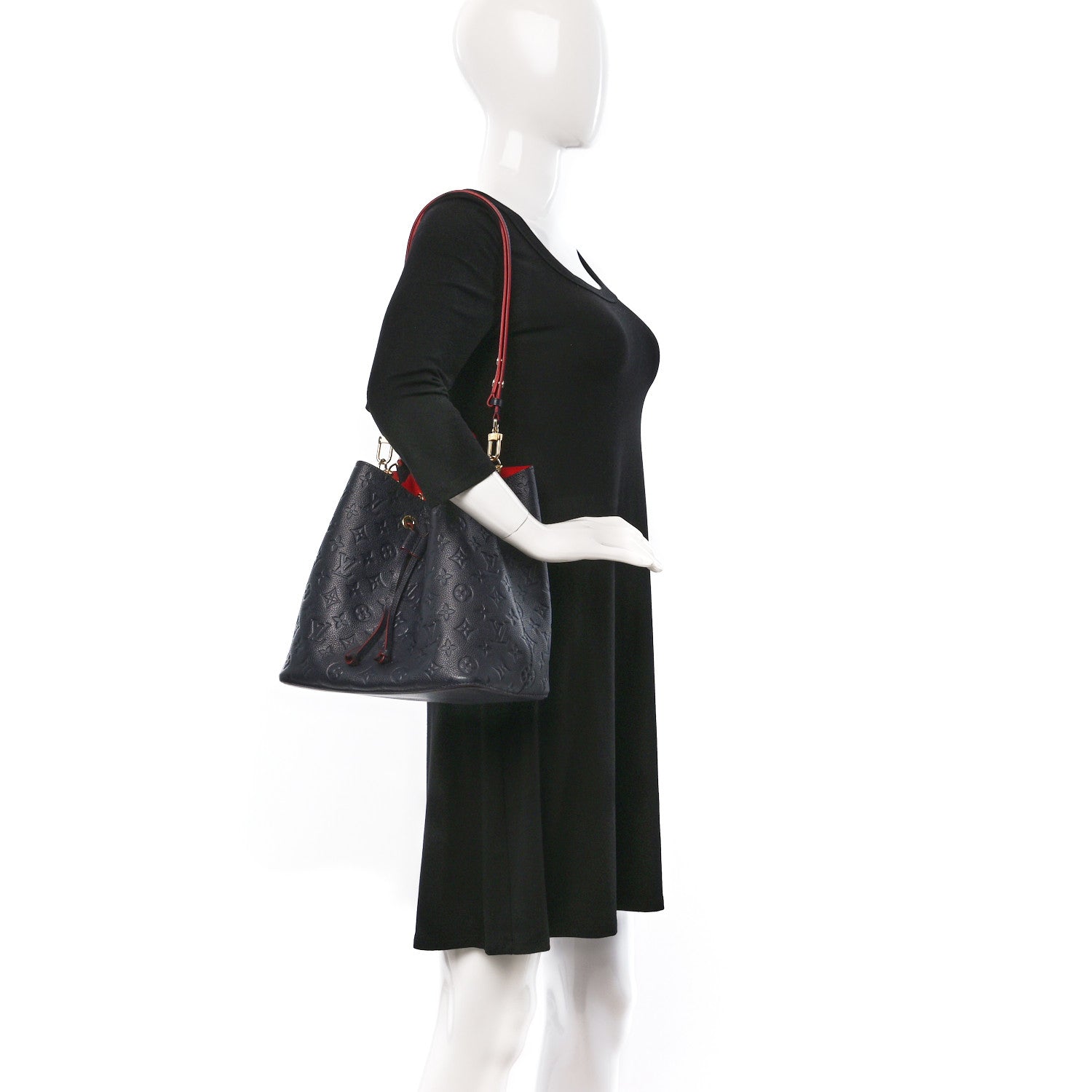 Louis Vuitton Empreinte Neonoe MM Marine Rouge 3 of 10