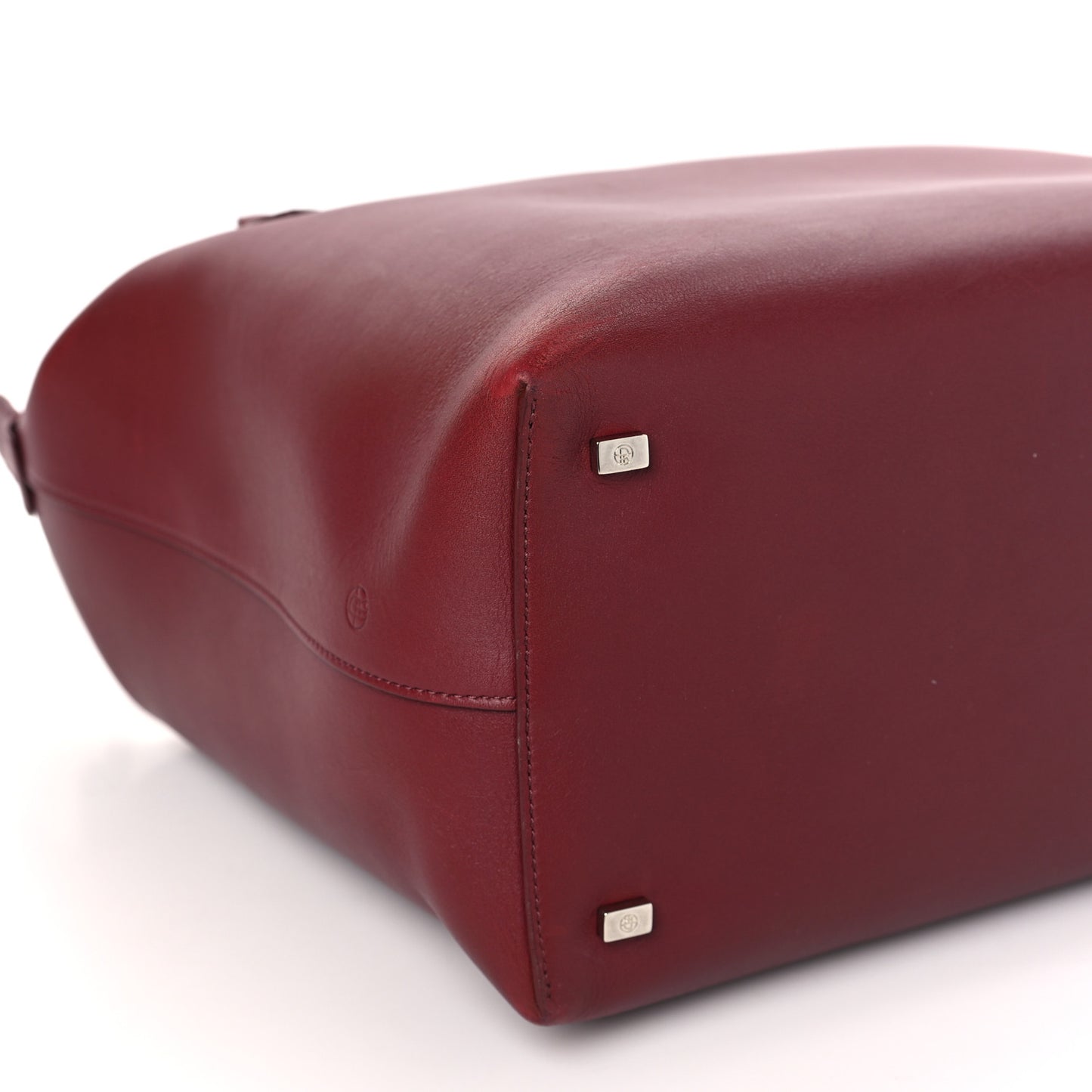 Calfskin Lux Satchel Burgundy