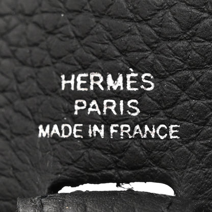 Hermes Taurillon Clemence Evelyne TPM Black 6 of 10