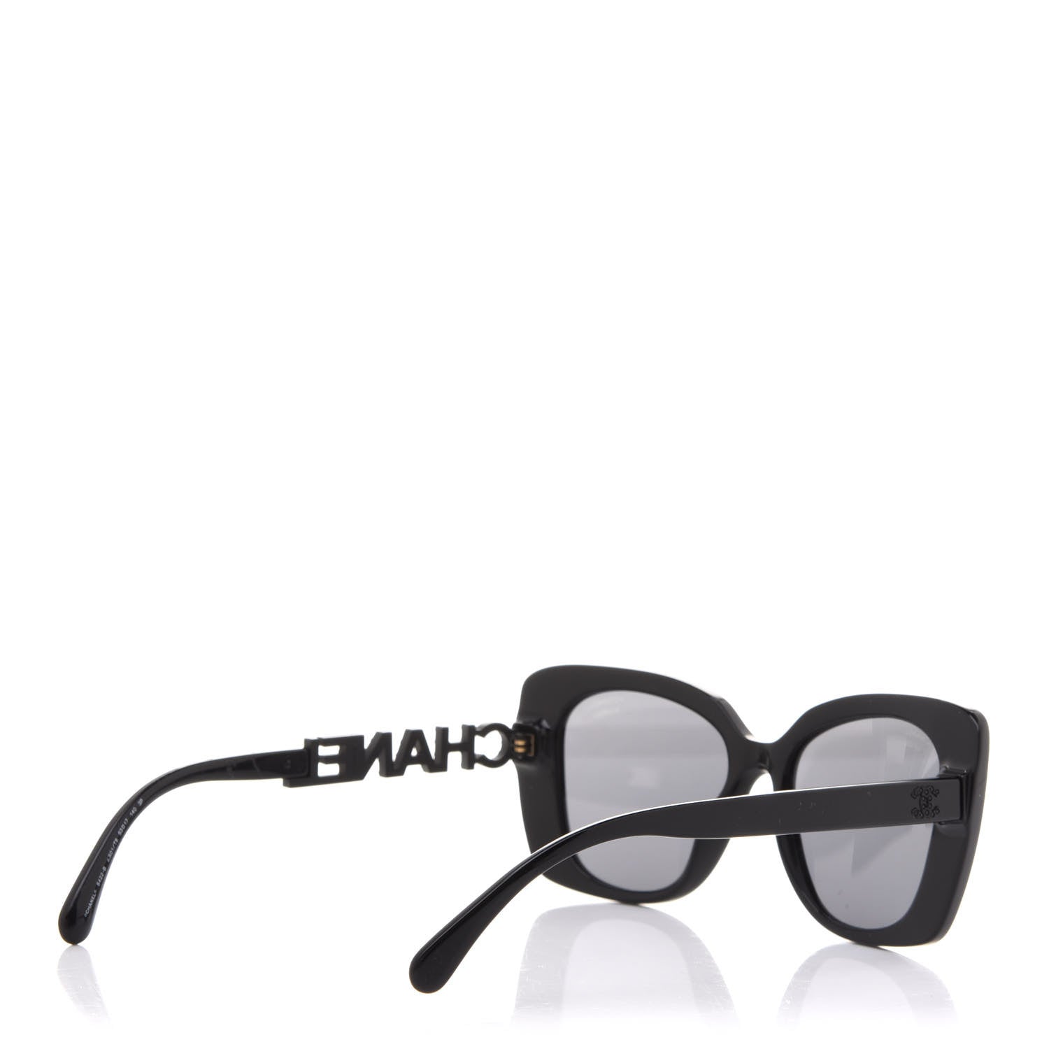 Chanel Acetate Strass Polarized Square Sunglasses 5422-B Black 3 of 9