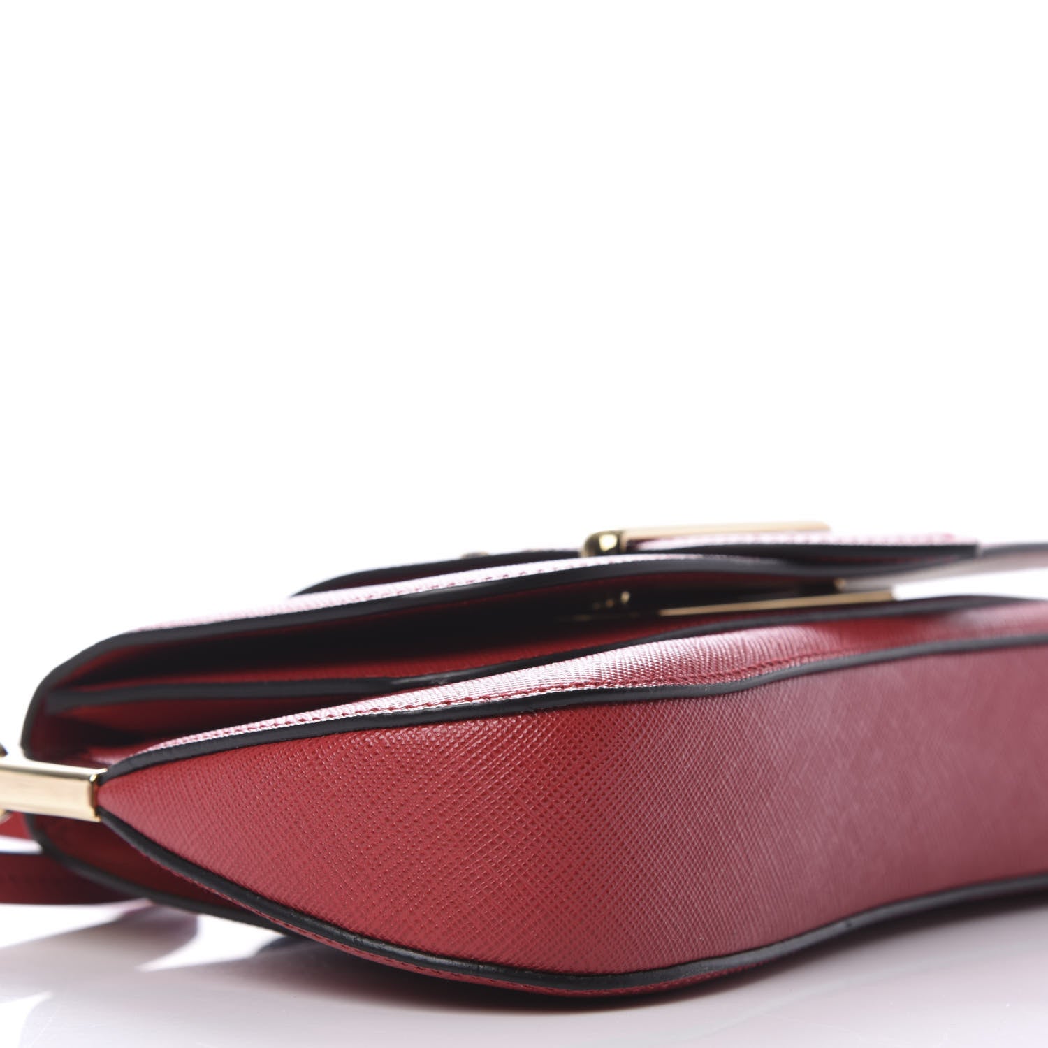 Prada Saffiano Lux Sidonie Shoulder Bag Fuoco 9 of 15