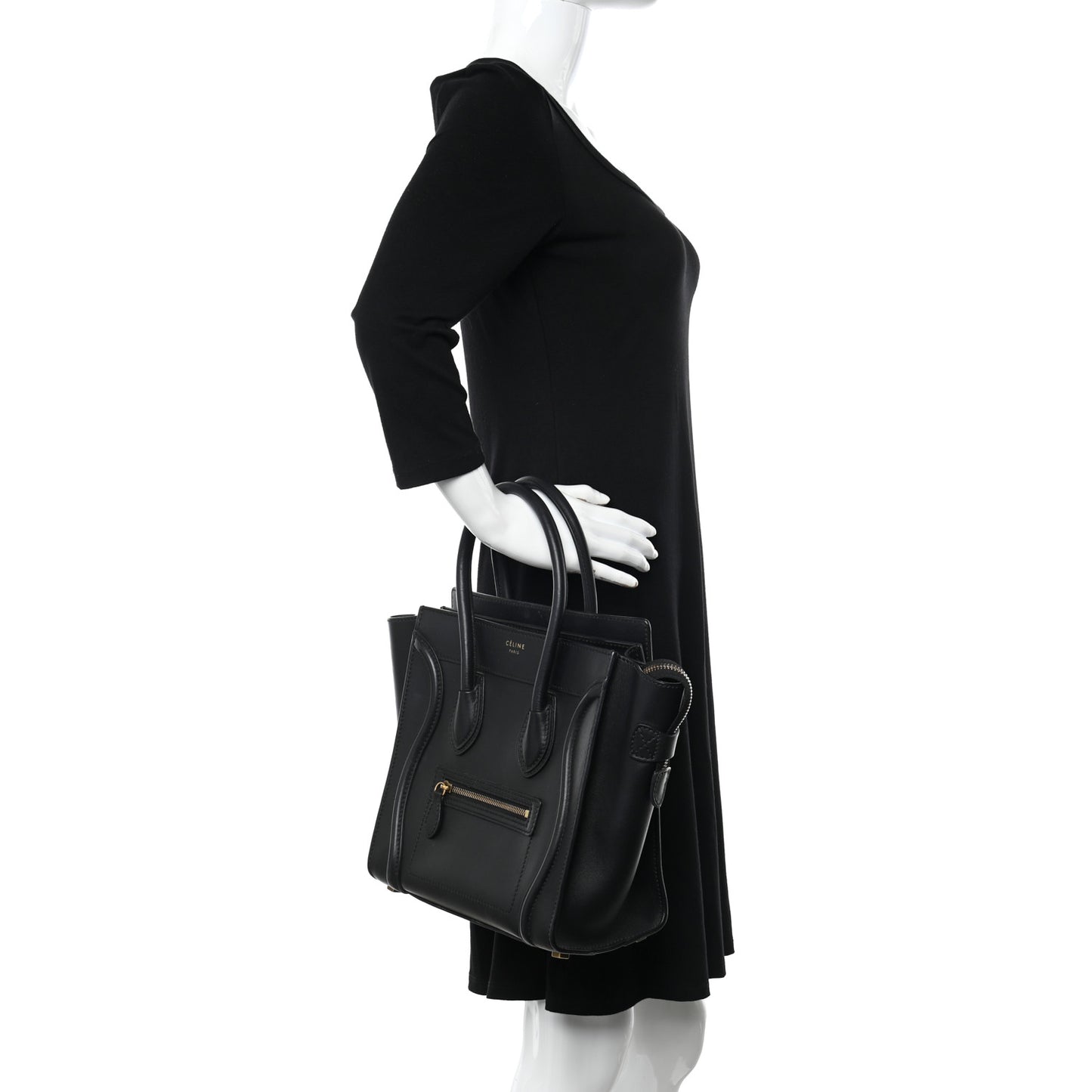 Smooth Calfskin Micro Luggage Black