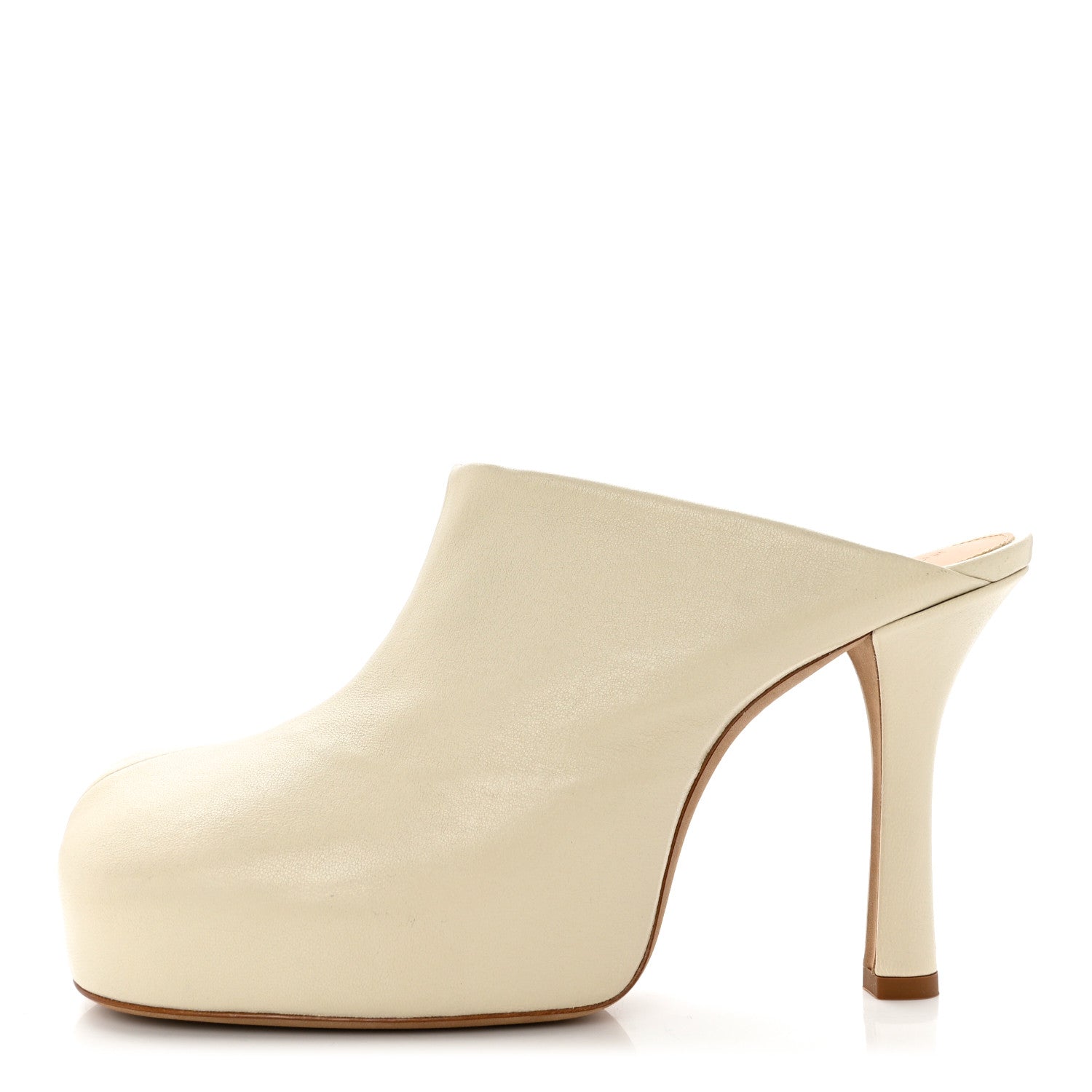 Bottega Veneta Stretch Nappa The Bold Mules 38.5 Wax 1 of 7