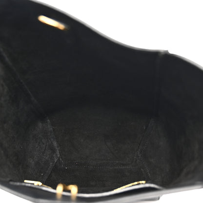 Celine Soft Grained Calfskin Small Sangle Bucket Bag Black 5 of 9