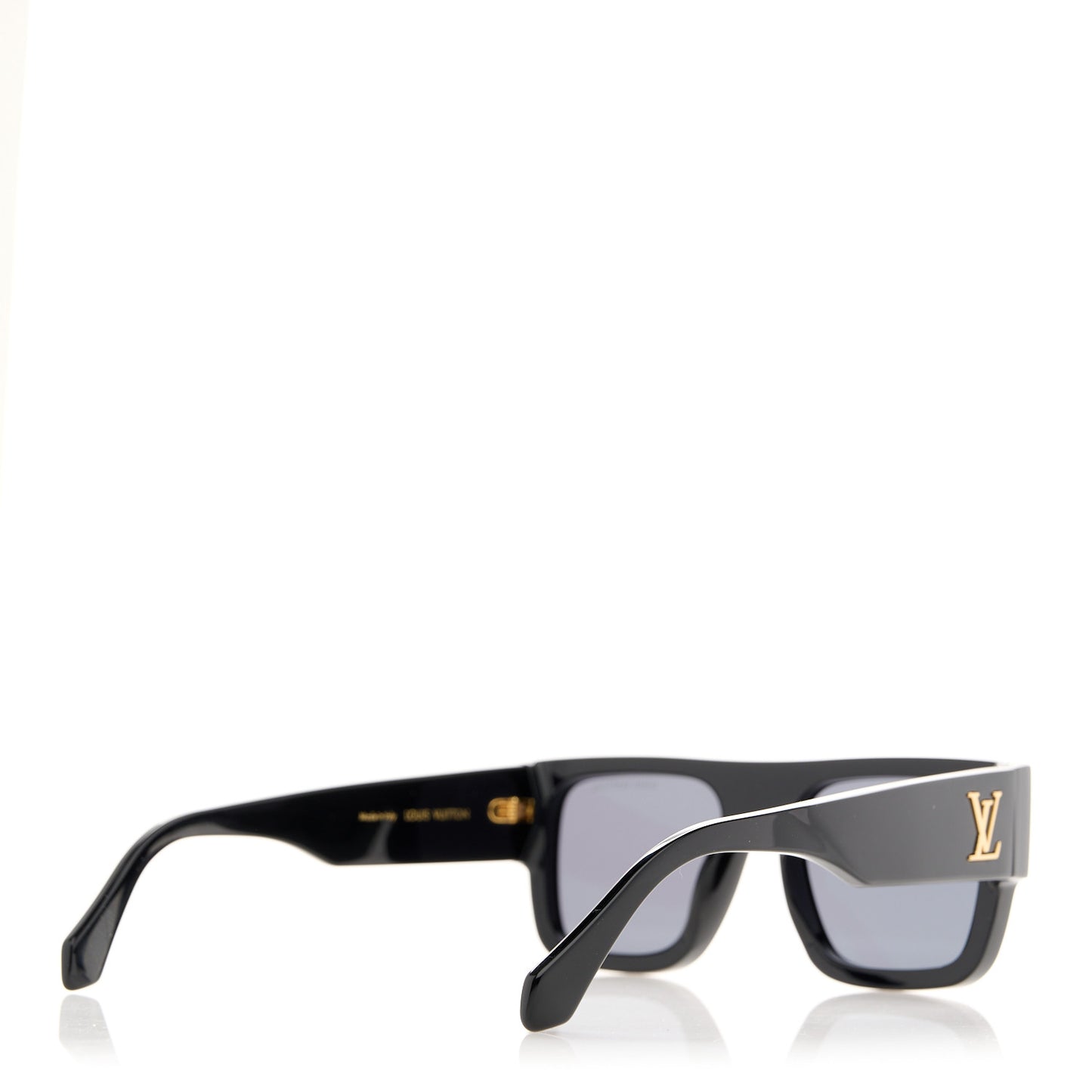Acetate LV Clash Square Large Sunglasses Z2125W Black