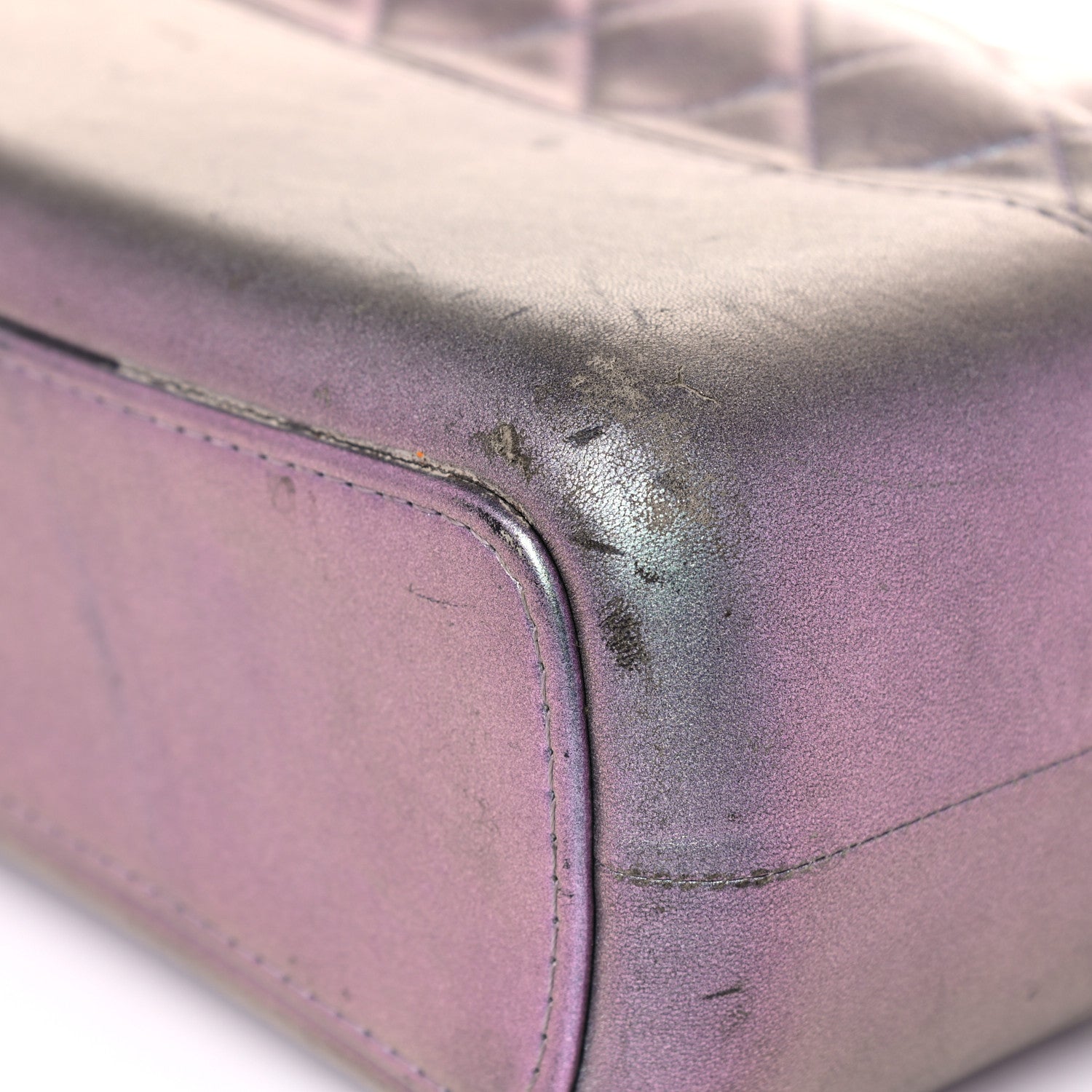 Chanel Iridescent Lambskin Calfskin Quilted Medium Gabrielle Hobo Light Purple 9 of 31