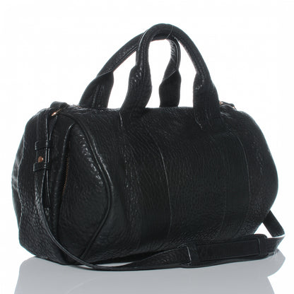 Alexander Wang Leather Rocco w Rose Gold Hardware Black 3 of 6