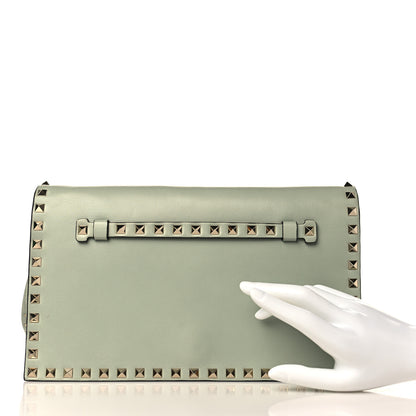 Valentino Garavani Nappa Rockstud Wristlet Clutch Green Tea Sorbet 2 of 10