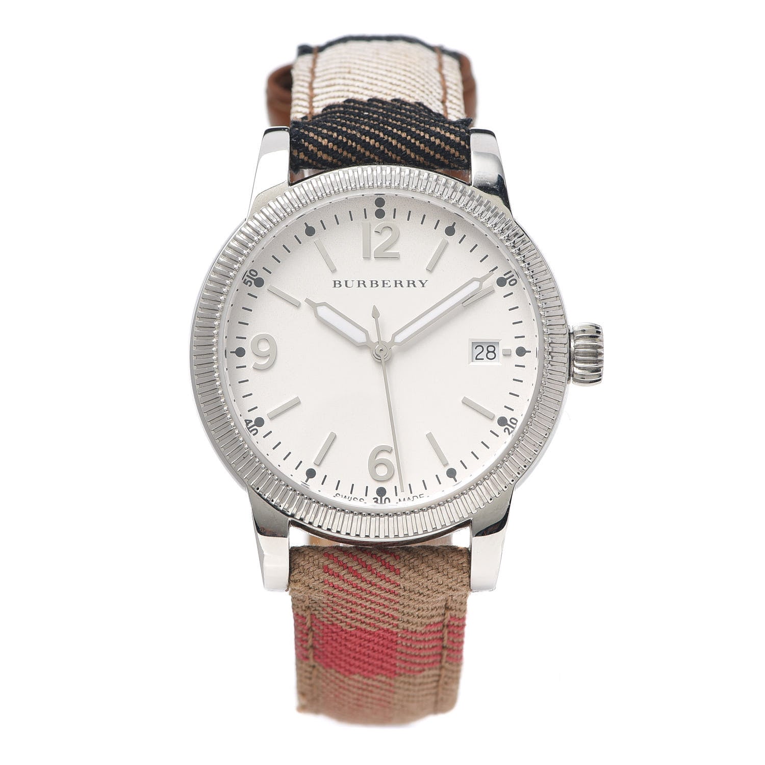 Burberry Stainless Steel Calfskin 38mm Utilitarian Quartz Watch BU7824 1 of 7