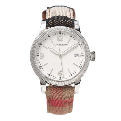 Burberry Stainless Steel Calfskin 38mm Utilitarian Quartz Watch BU7824 1 of 7